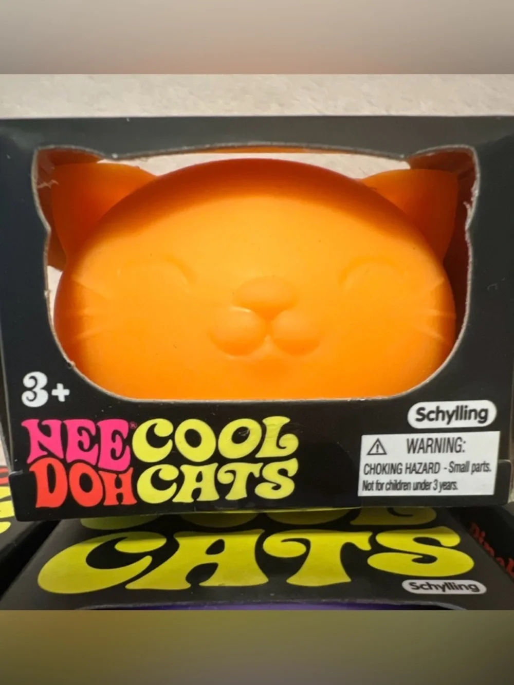 Cool Cats Squishy Sensory Toy - assorted colors (Pink, Orange, Teal, Purple) - Picture 5 of 5